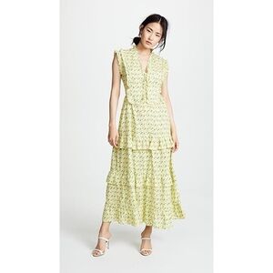Banjanan Romantic Floral Cordelia Mixi Dress Size Large​​​